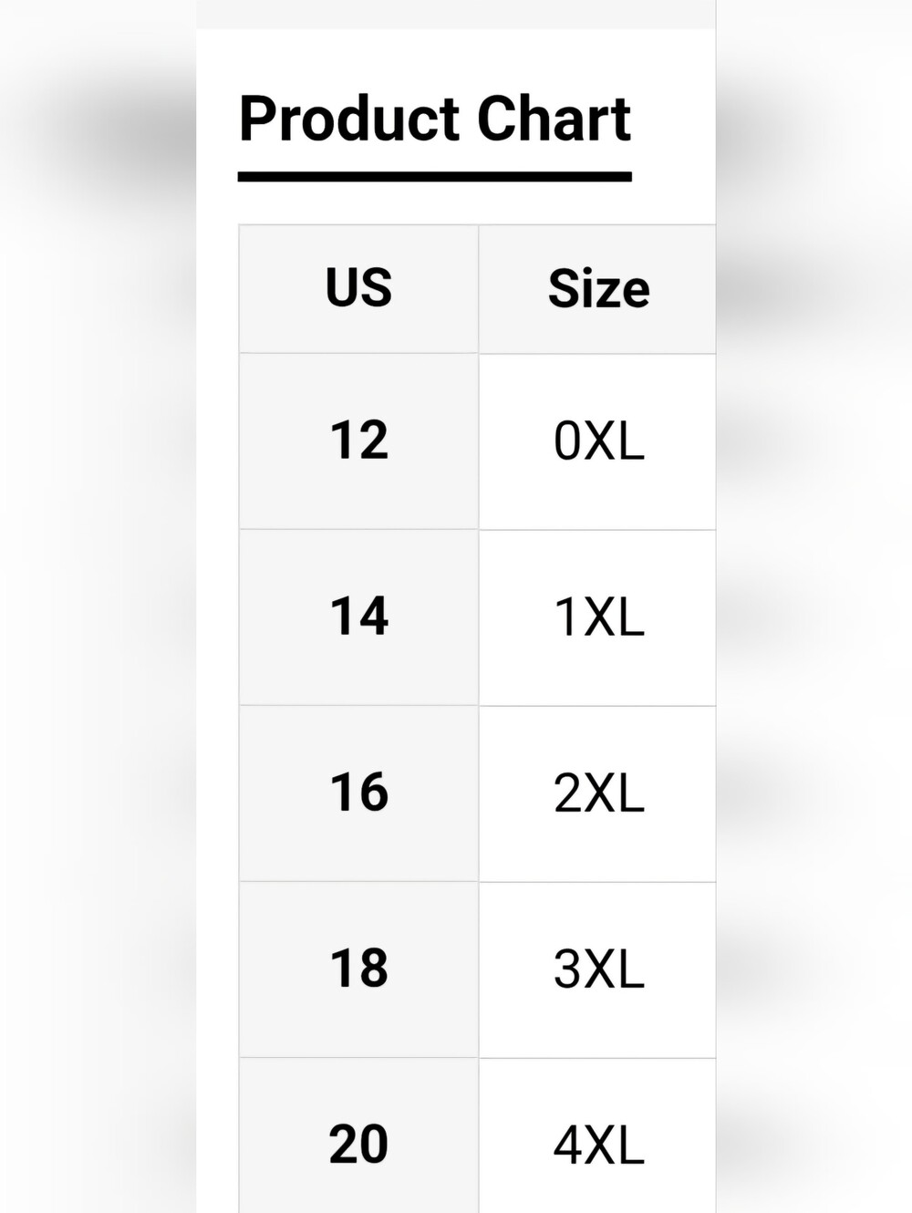 Shein Sizing - Picture 1 of 2